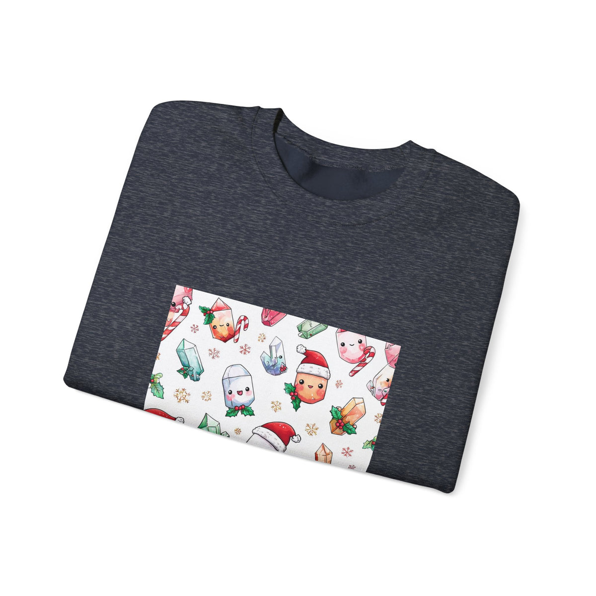 Pastel Christmas Crystal Friends Crewneck | Blues, Purples & Pinks