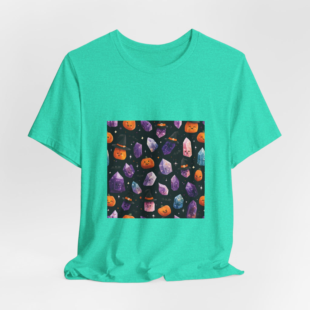 Halloween Crystal Party T-Shirt | Soft Blues