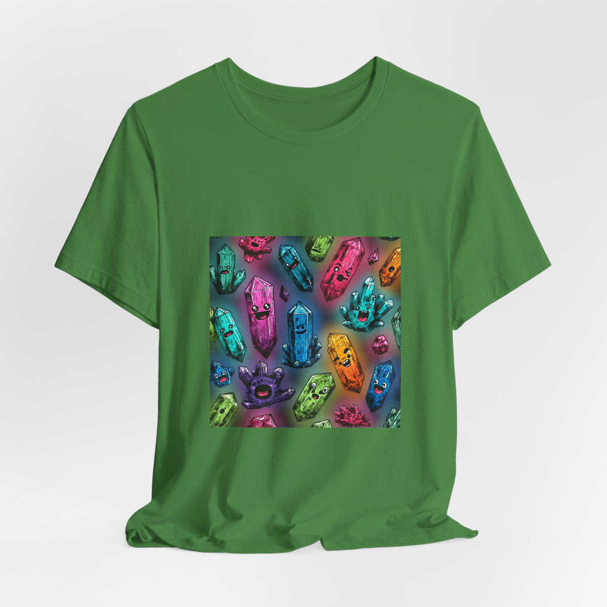 Colorful Crystal Characters T-Shirt | Greens