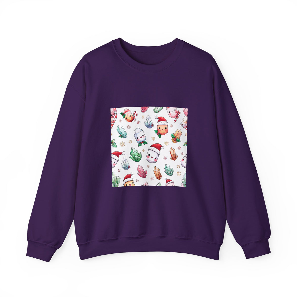 Pastel Christmas Crystal Friends Crewneck | Blues, Purples & Pinks