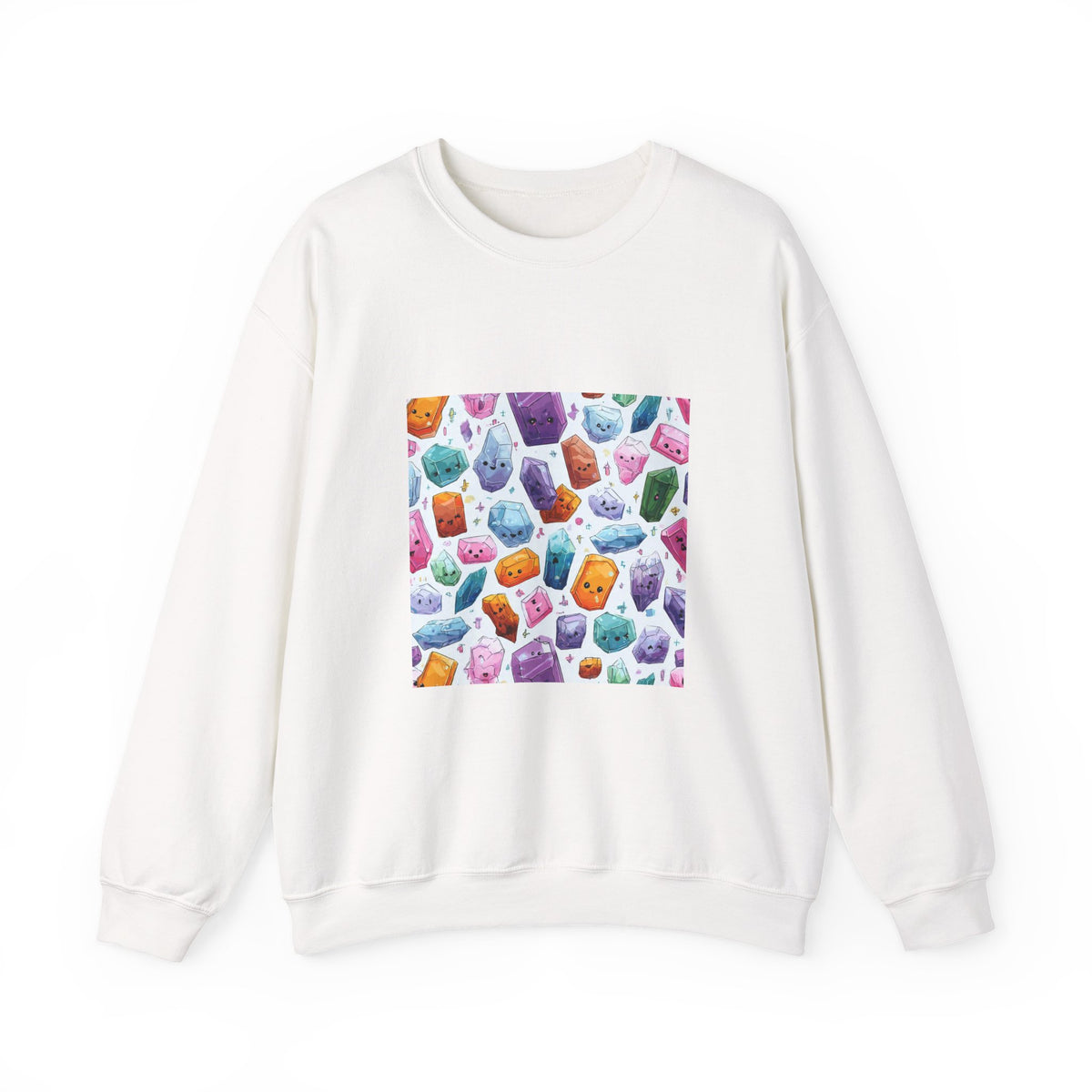 Pastel Crystal Friends Crewneck | Neutrals & Reds