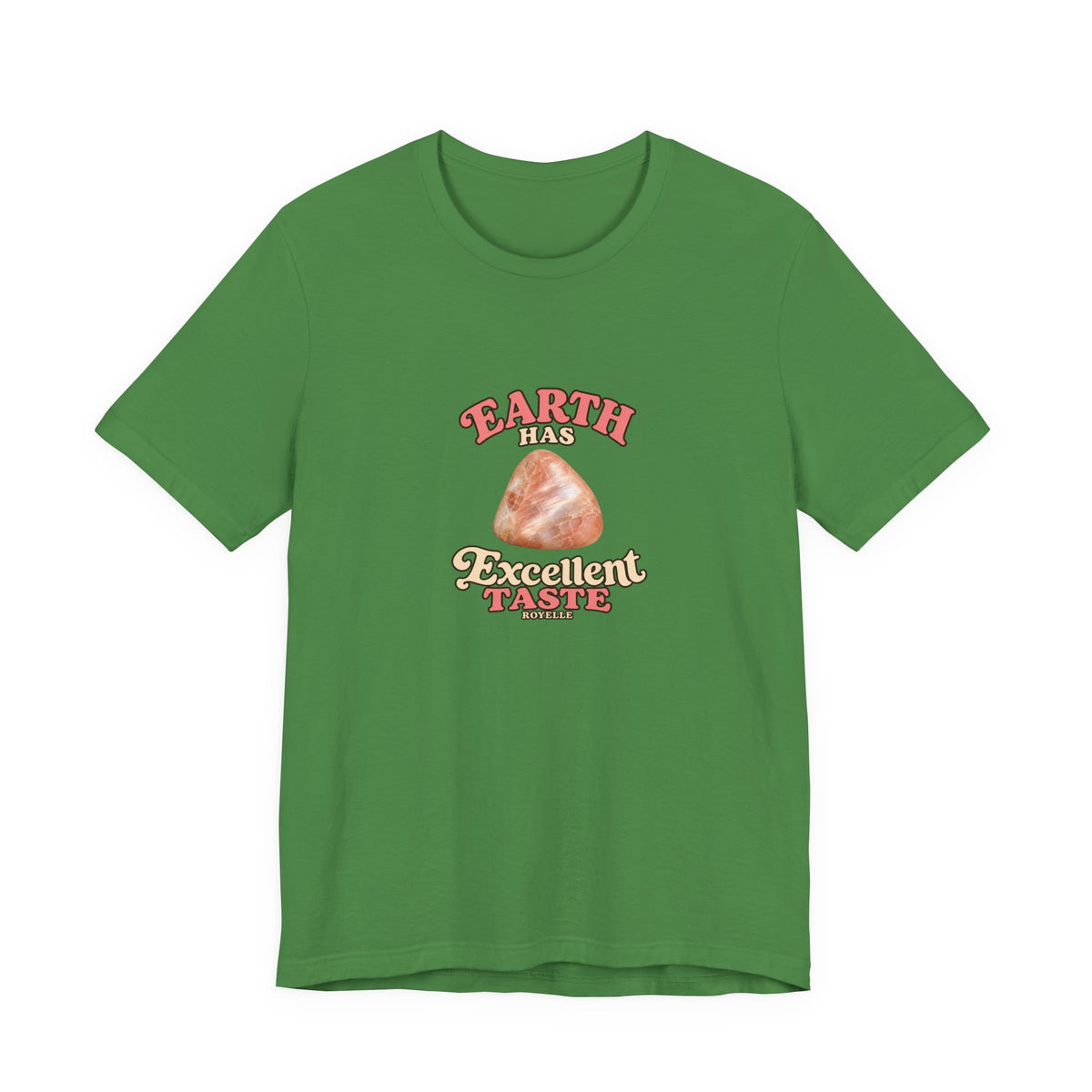Earth Has Excellent Taste — Peach Moonstone Tee | Greens