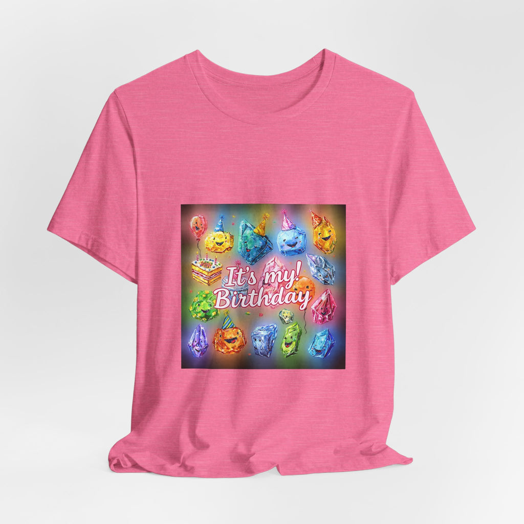 It's My Birthday Crystal Party T-Shirt | Pinks & Orchid