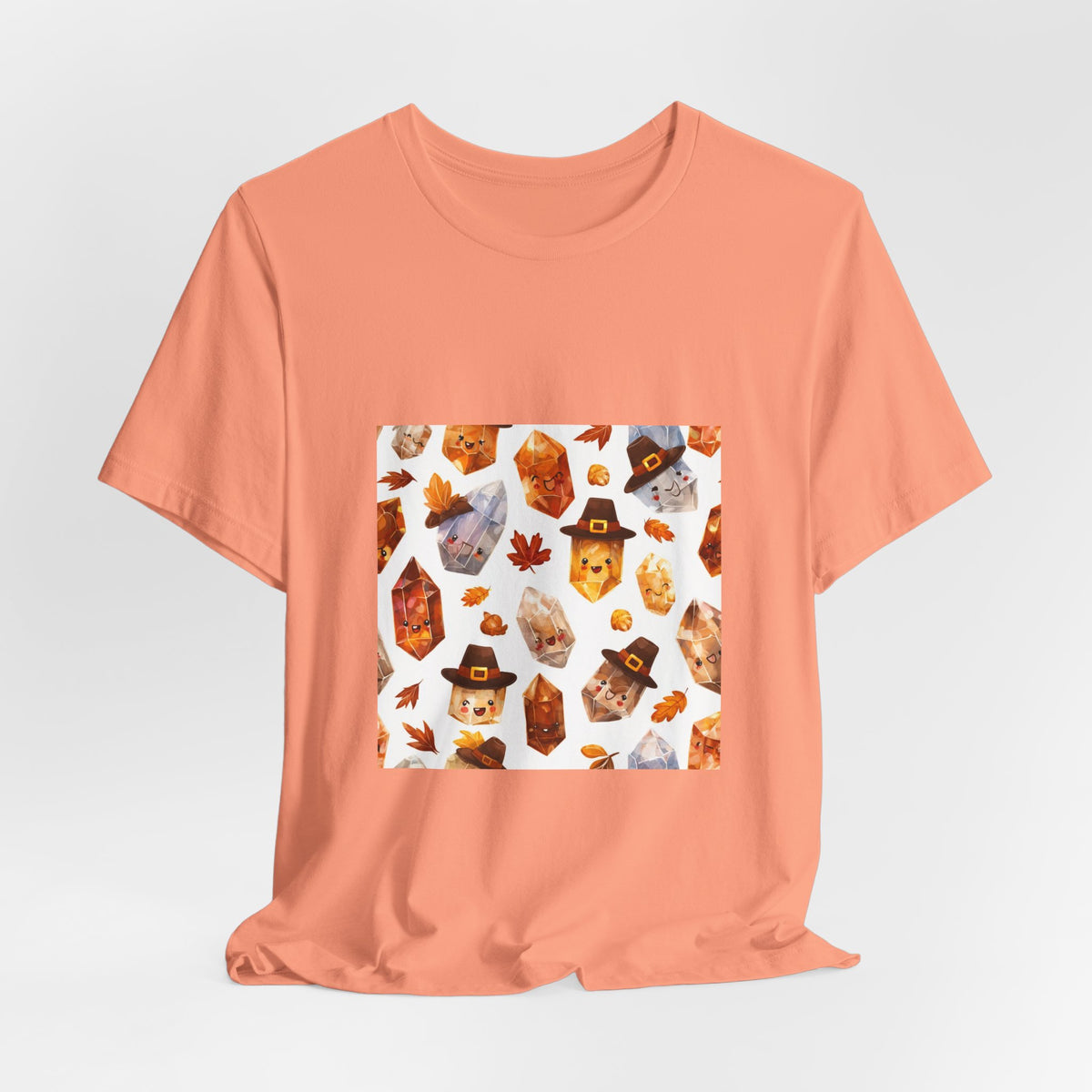 Thanksgiving Crystal Harvest T-Shirt | Peach & Sunset