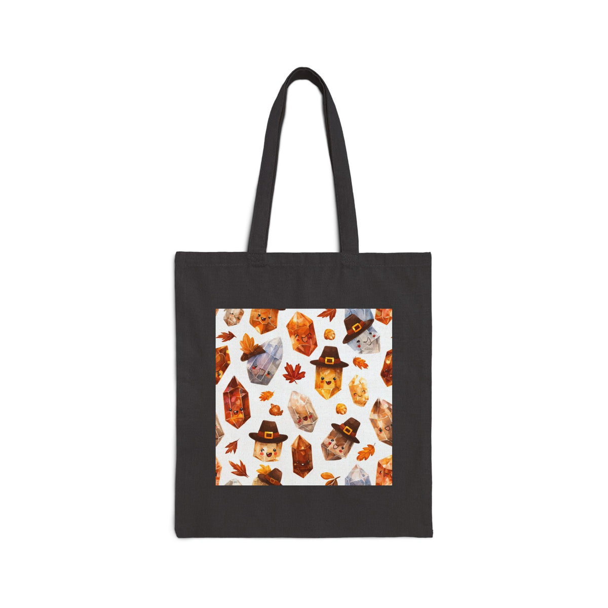 Thanksgiving Crystal Harvest Canvas Tote