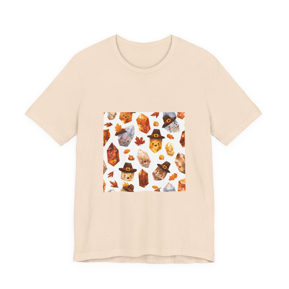 Thanksgiving Crystal Harvest T-Shirt | Sandy Neutrals & Oranges