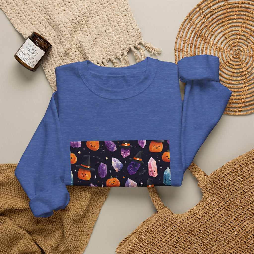 Halloween Crystal Party Crewneck | Blues, Purples & Pinks
