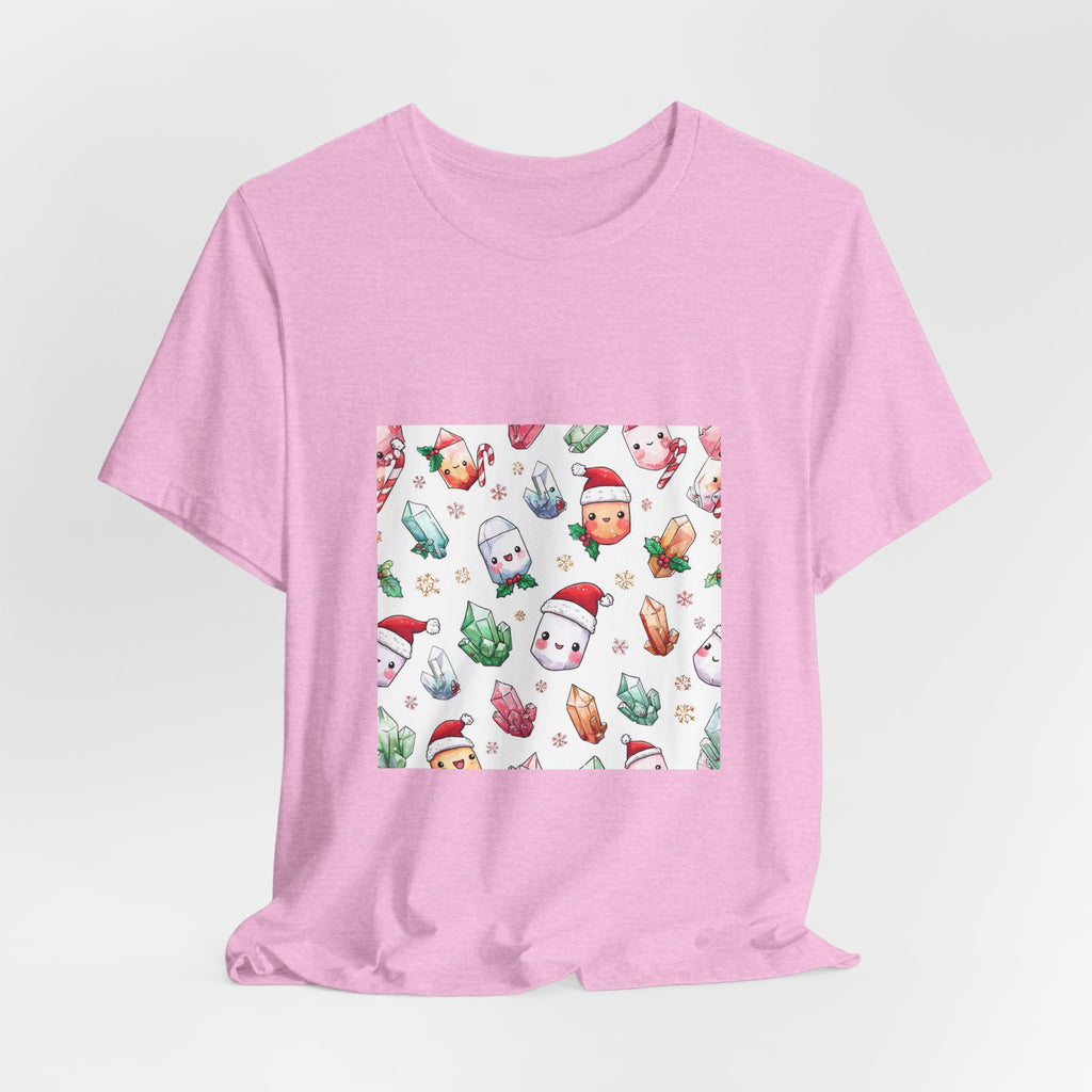 Pastel Christmas Crystal Friends T-Shirt | Pinks & Orchid