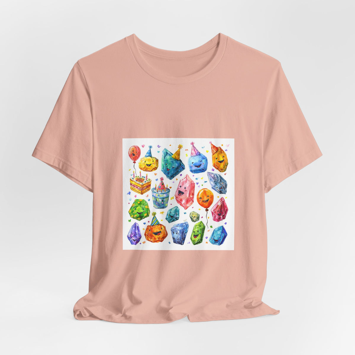 Crystal Birthday Party T-Shirt | Peach & Sunset