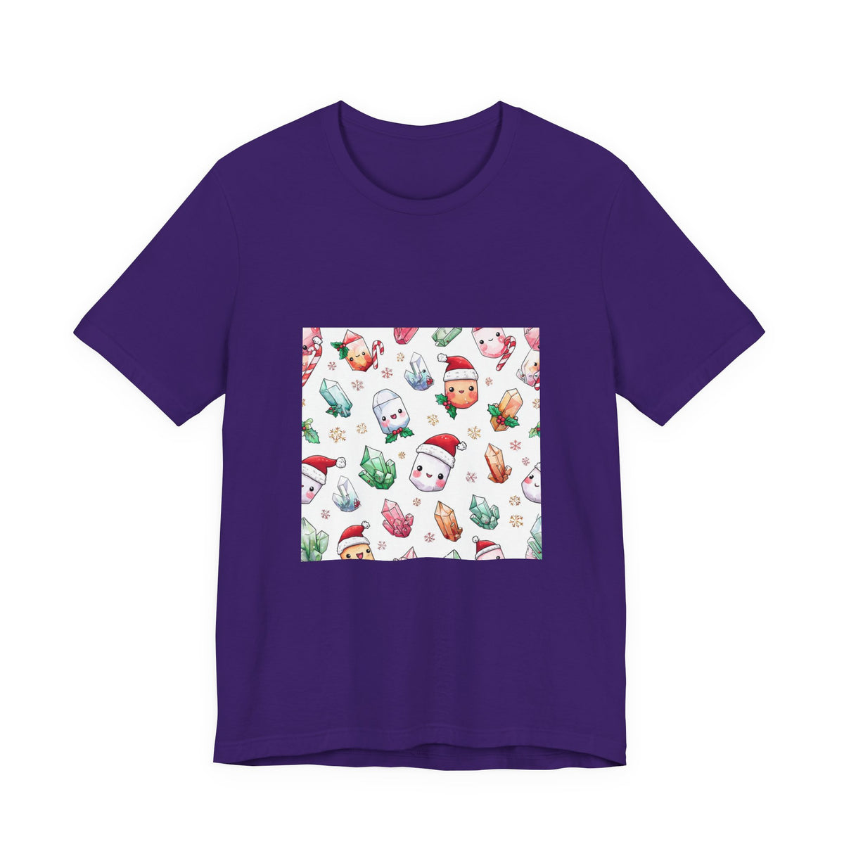 Pastel Christmas Crystal Friends T-Shirt | Royal, Navy & Purple