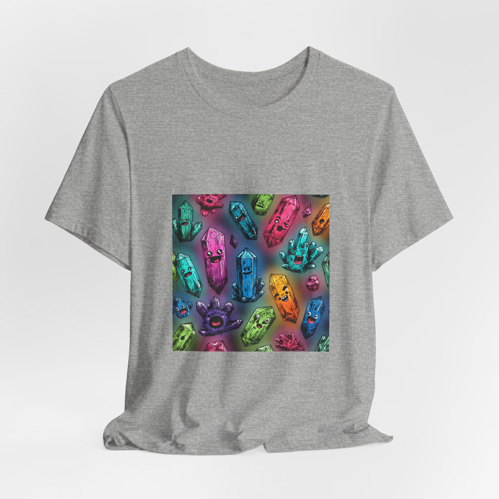 Colorful Crystal Characters T-Shirt | Light Neutrals