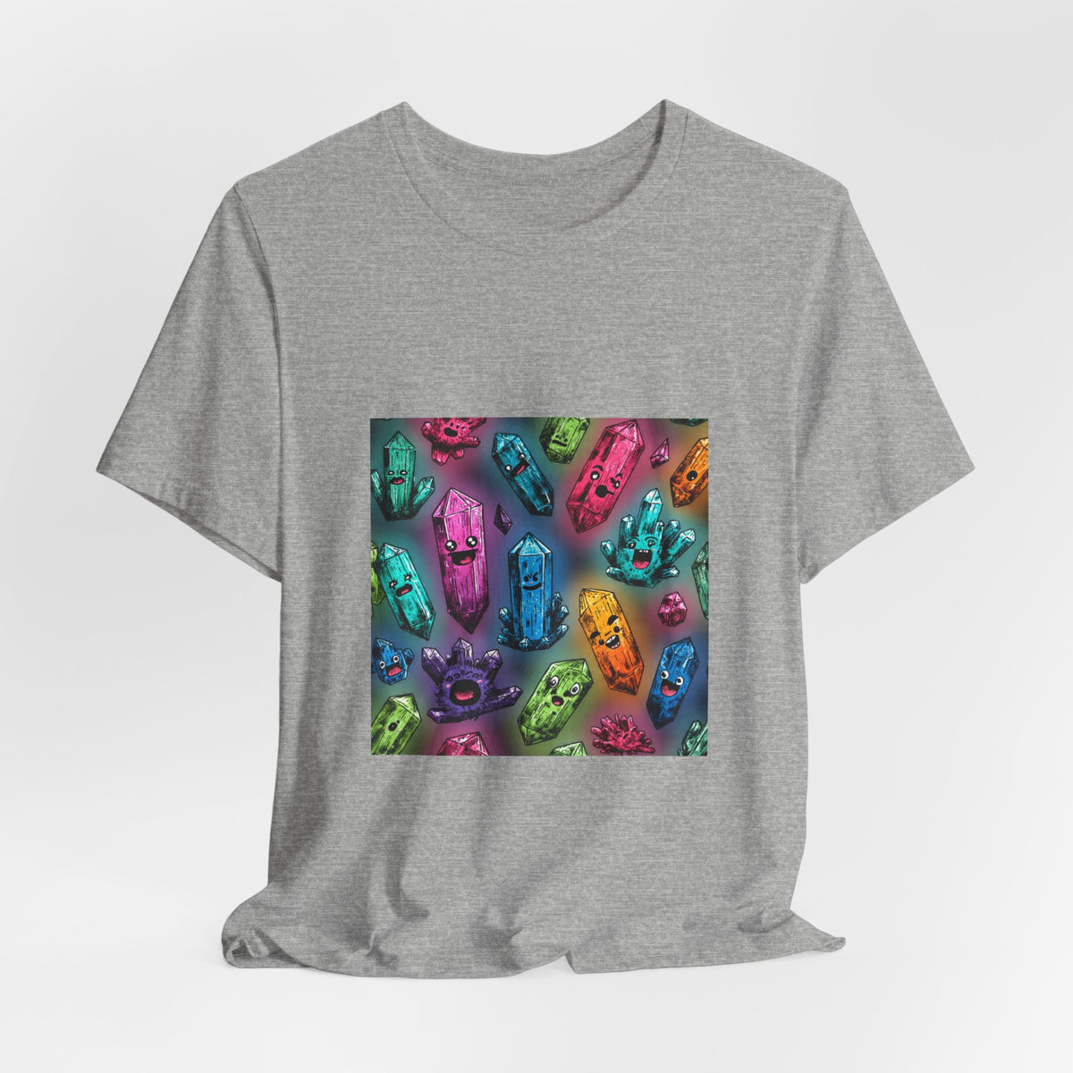 Colorful Crystal Characters T-Shirt | Light Neutrals