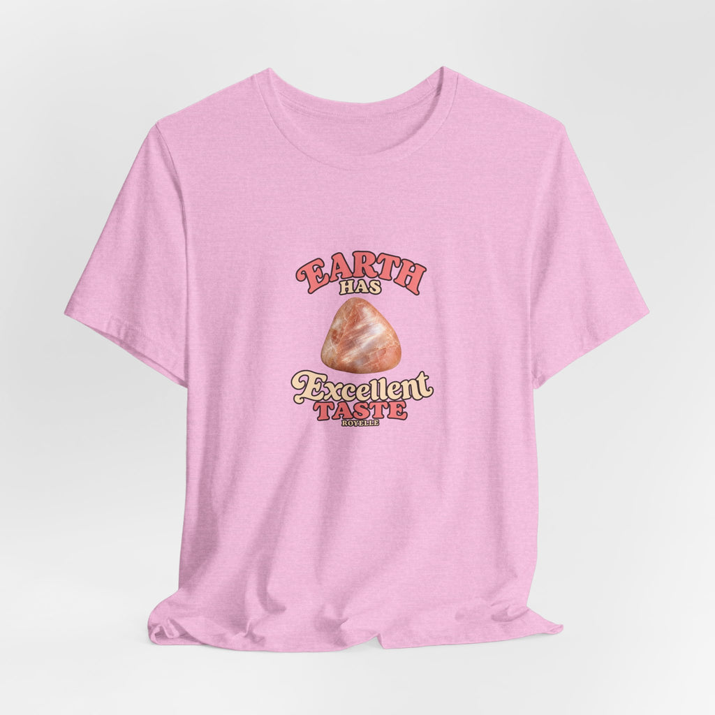 Earth Has Excellent Taste — Peach Moonstone Tee | Pinks & Orchid