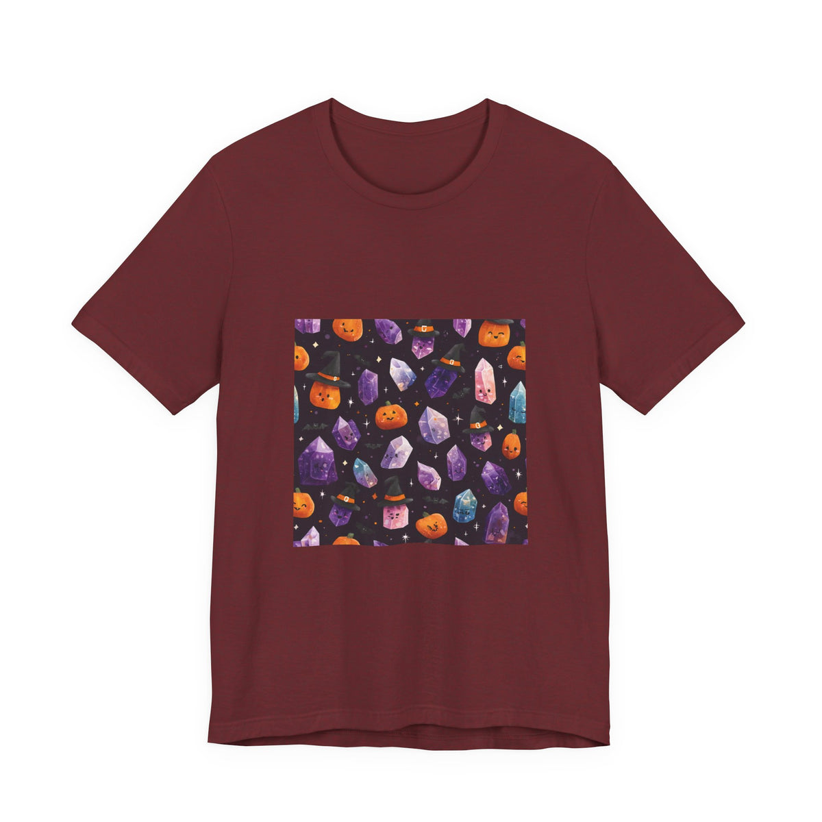 Halloween Crystal Party T-Shirt | Earthy Reds & Browns