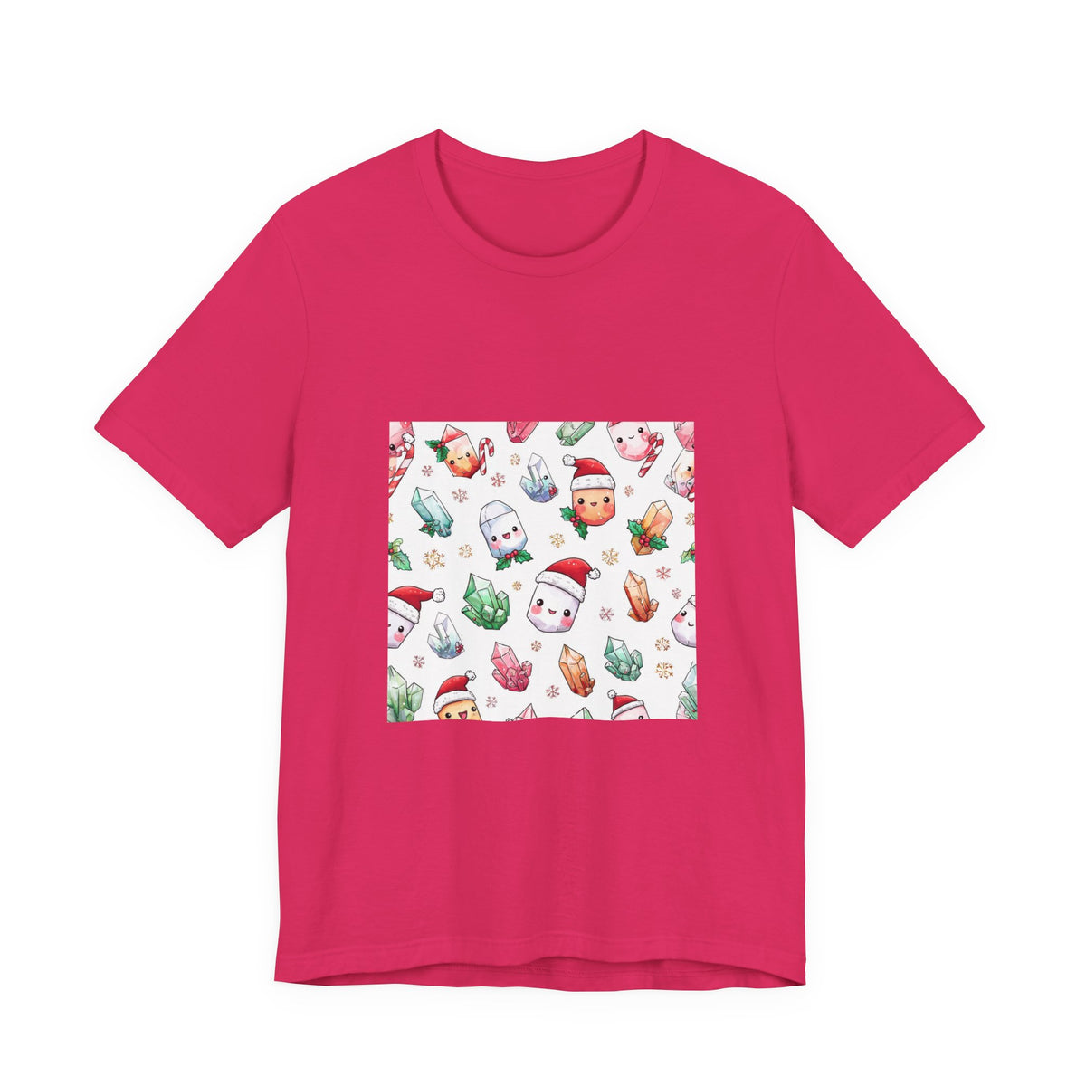 Pastel Christmas Crystal Friends T-Shirt | Pinks & Orchid