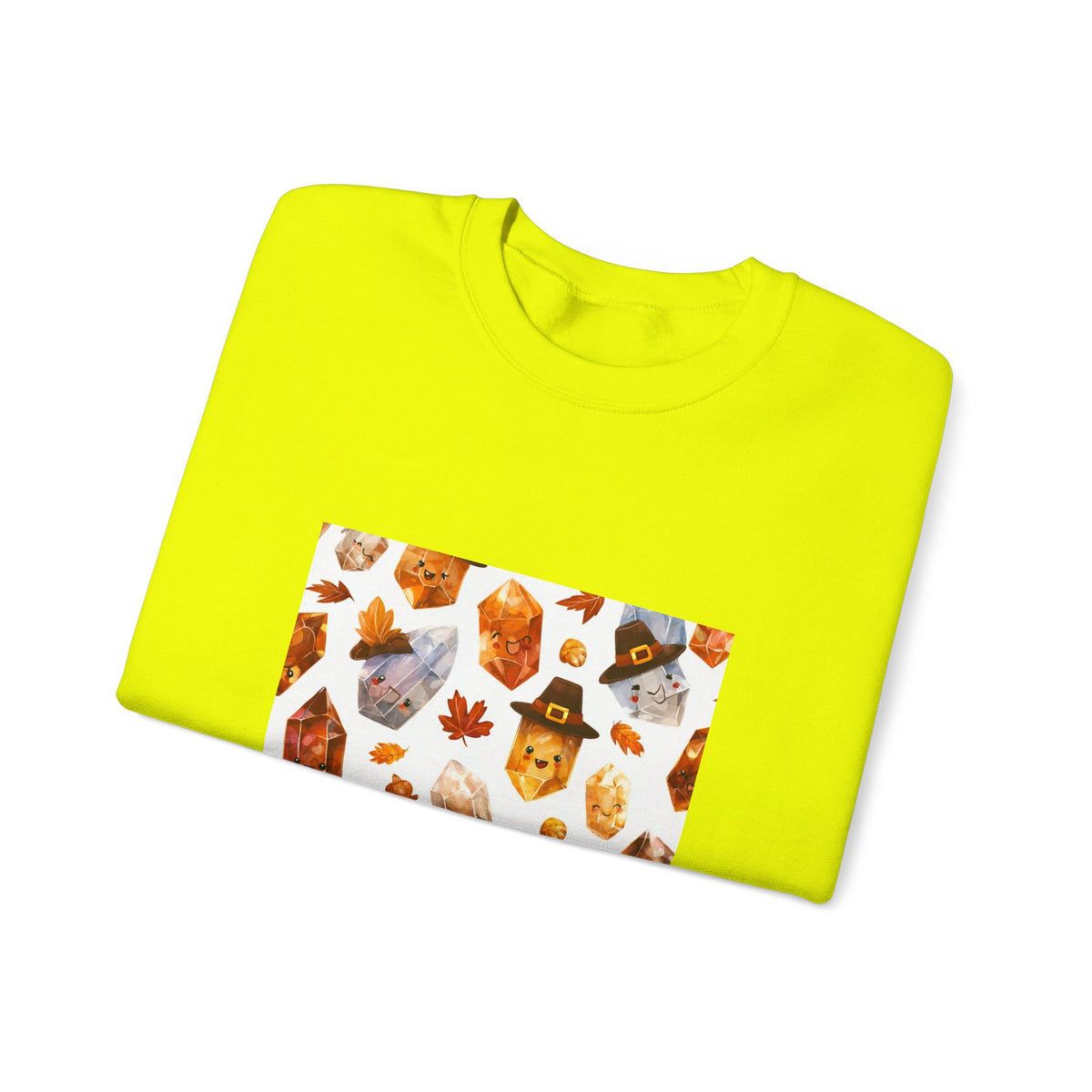 Thanksgiving Crystal Harvest Crewneck | Earth Tones & Brights