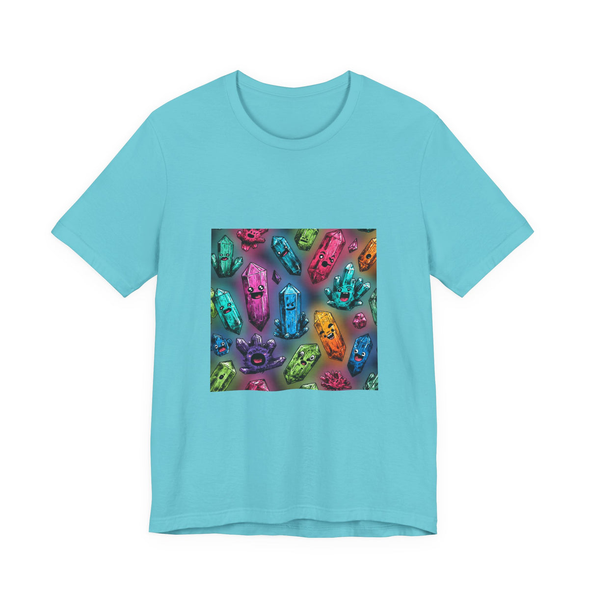 Colorful Crystal Characters T-Shirt | Forest & Ocean