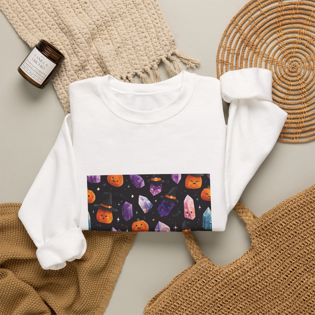Halloween Crystal Party Crewneck | Neutrals & Reds