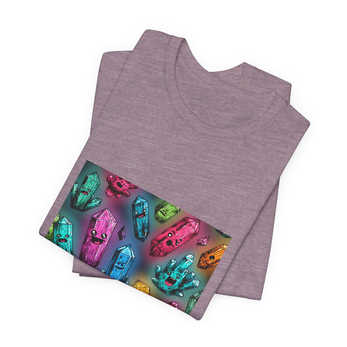 Colorful Crystal Characters T-Shirt | Royal, Navy & Purple