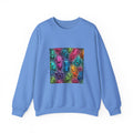 Colorful Crystal Characters Crewneck | Blues, Purples & Pinks