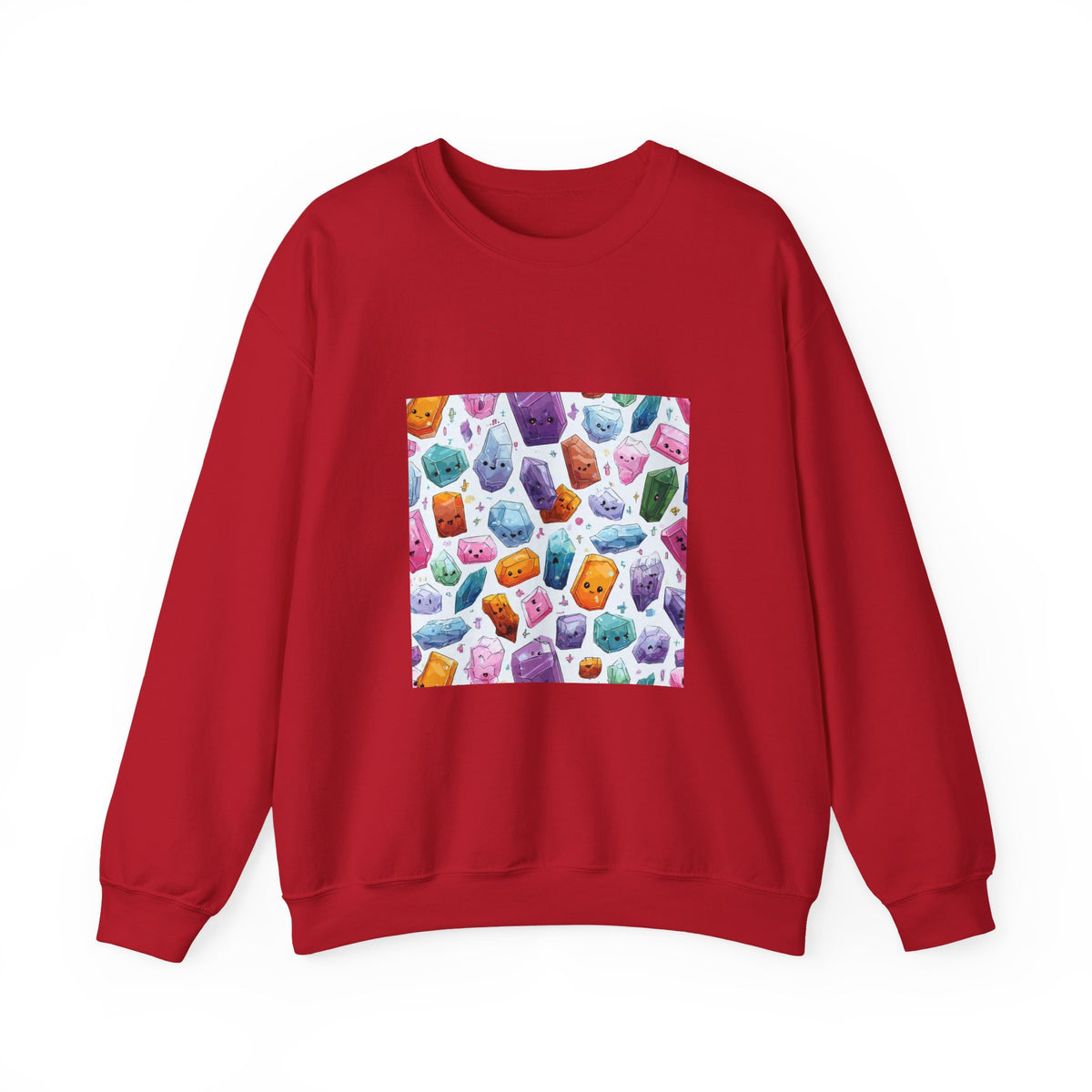 Pastel Crystal Friends Crewneck | Neutrals & Reds