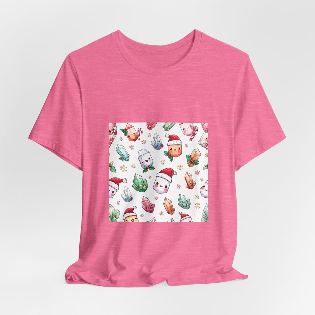 Pastel Christmas Crystal Friends T-Shirt | Pinks & Orchid