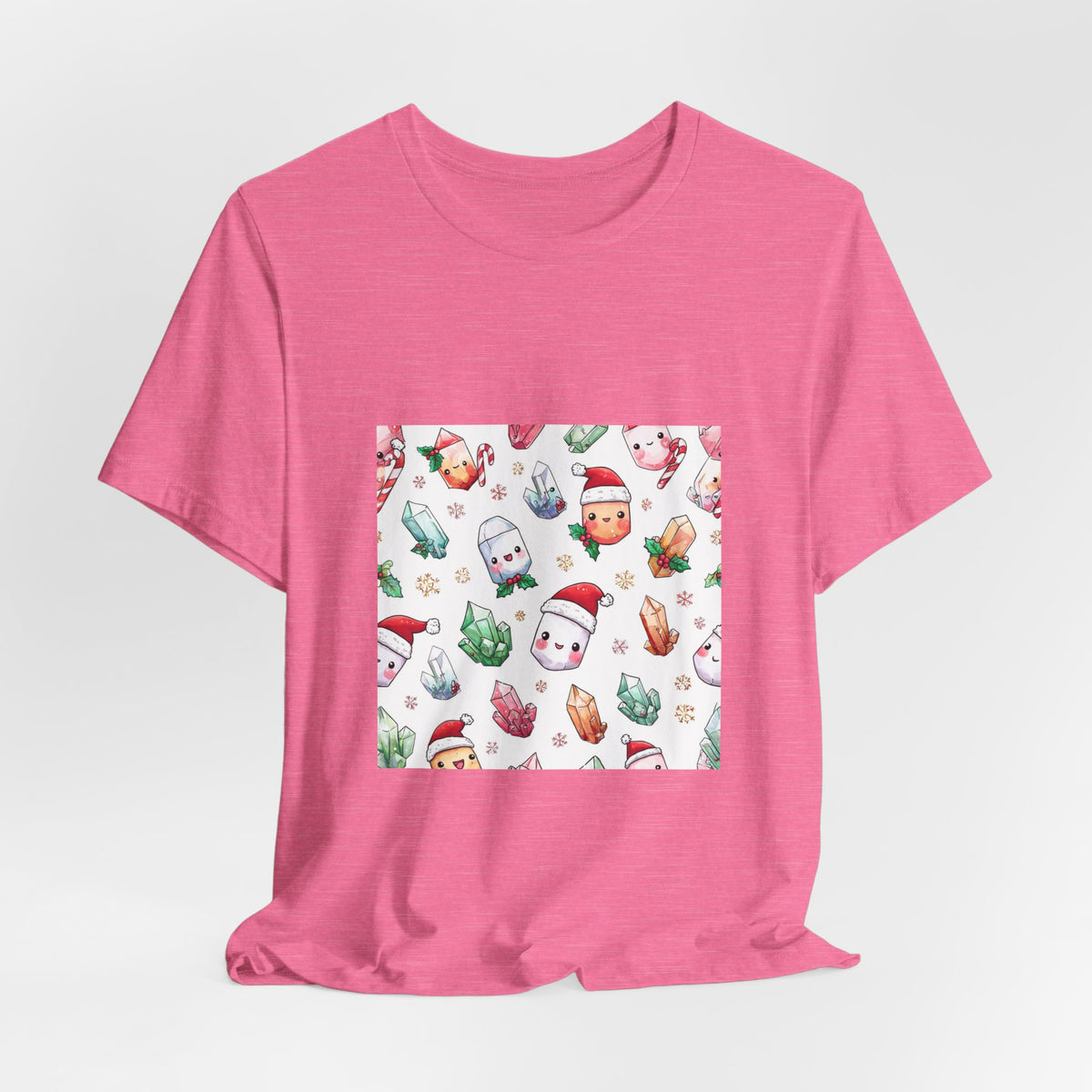 Pastel Christmas Crystal Friends T-Shirt | Pinks & Orchid
