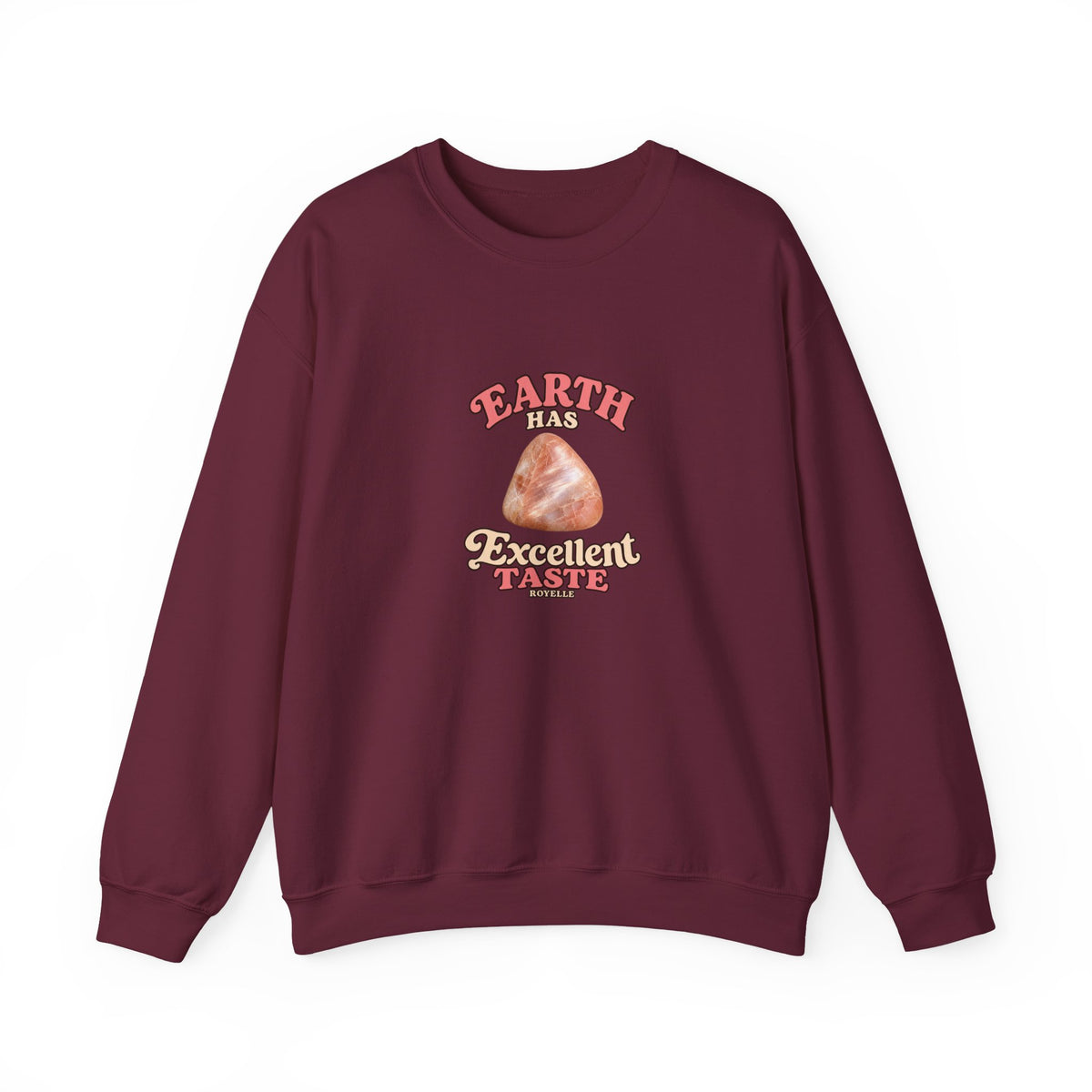 Earth Has Excellent Taste — Peach Moonstone Crewneck | Earth Tones & Brights