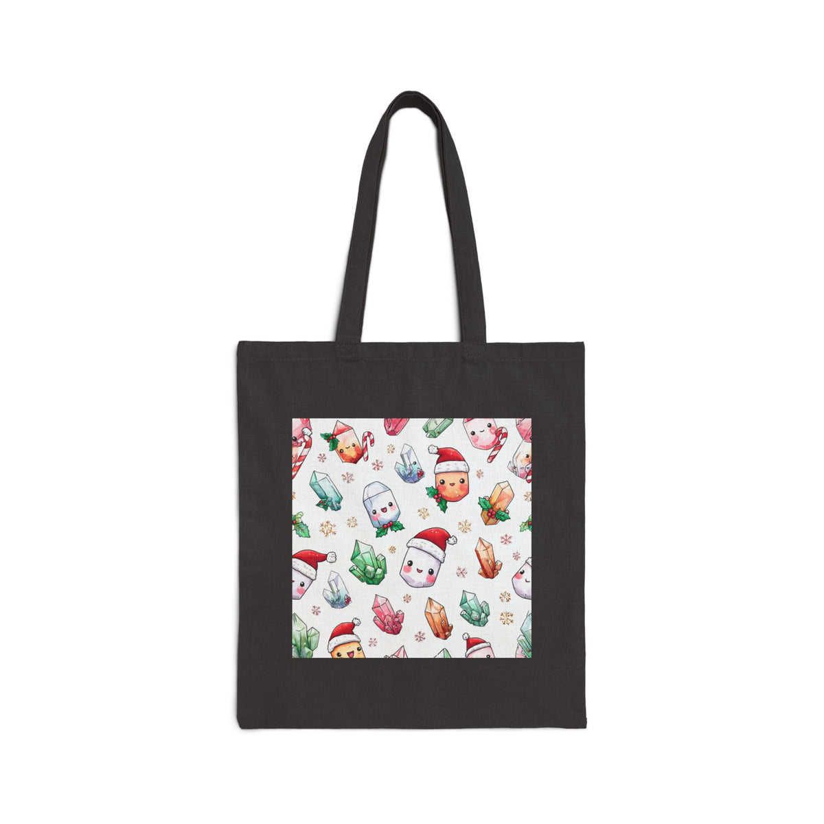 Pastel Christmas Crystal Friends Canvas Tote