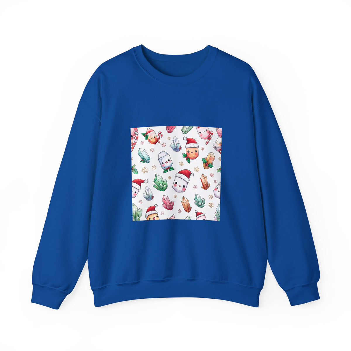 Pastel Christmas Crystal Friends Crewneck | Blues, Purples & Pinks