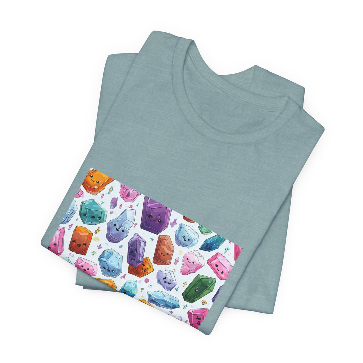 Pastel Crystal Friends T-Shirt | Soft Blues