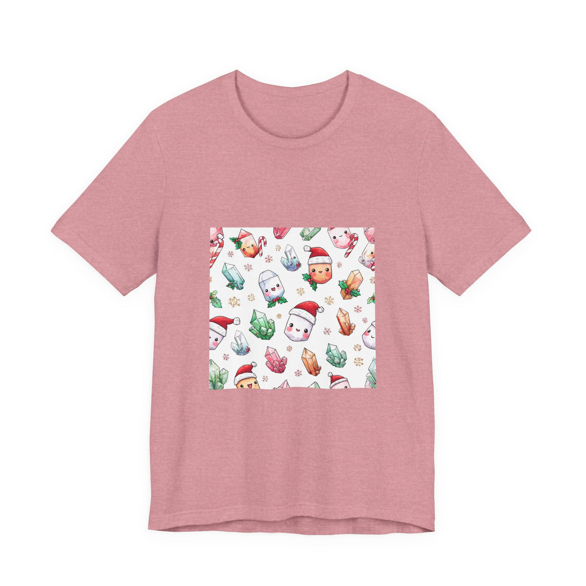 Pastel Christmas Crystal Friends T-Shirt | Pinks & Orchid