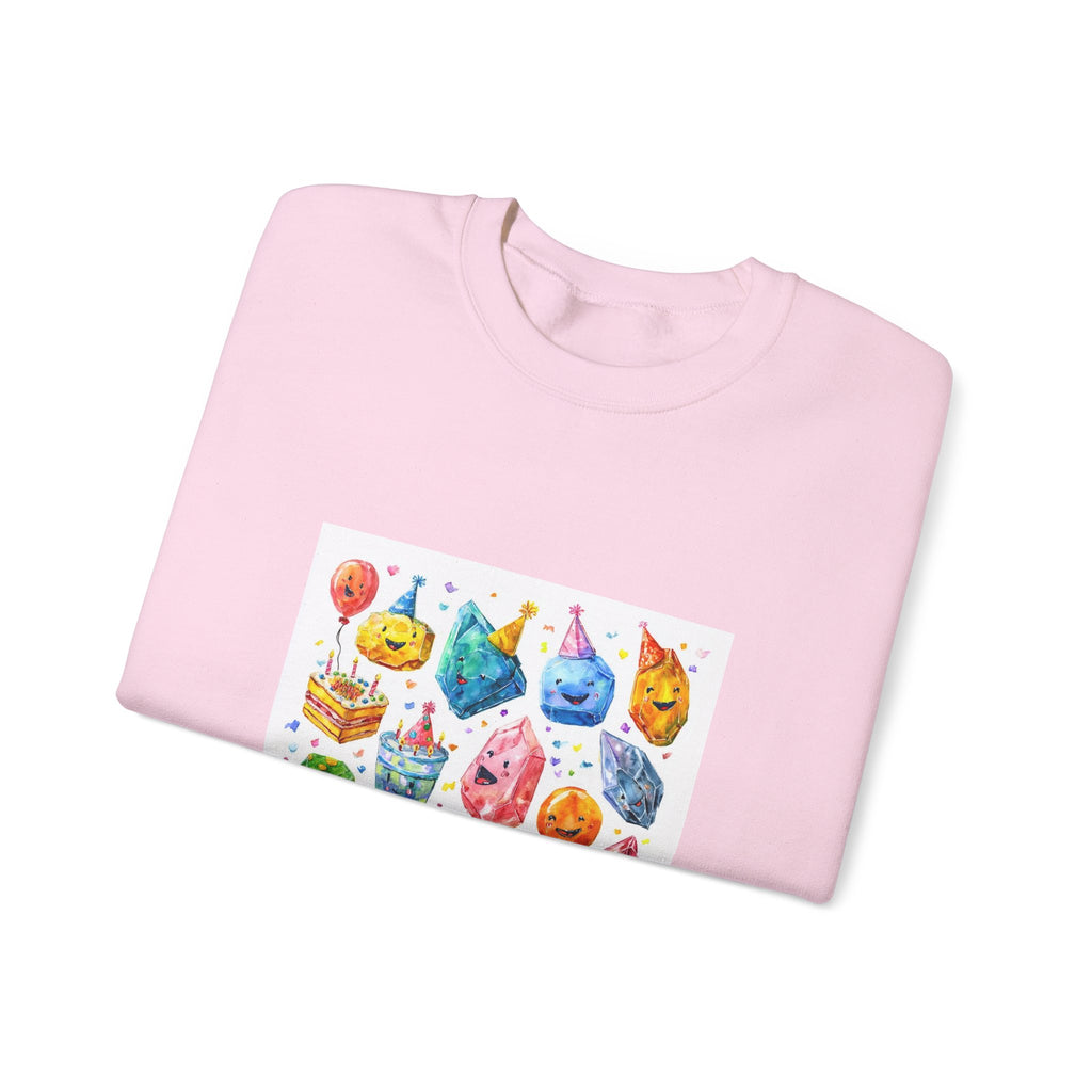 Crystal Birthday Party Crewneck | Blues, Purples & Pinks