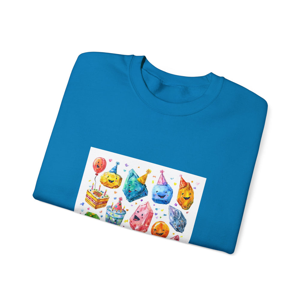 Crystal Birthday Party Crewneck | Blues, Purples & Pinks