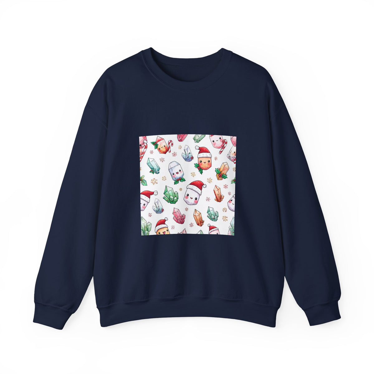 Pastel Christmas Crystal Friends Crewneck | Blues, Purples & Pinks