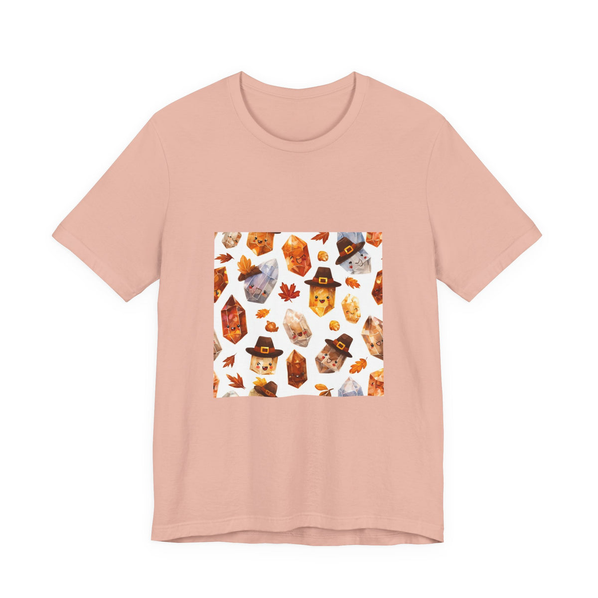Thanksgiving Crystal Harvest T-Shirt | Peach & Sunset