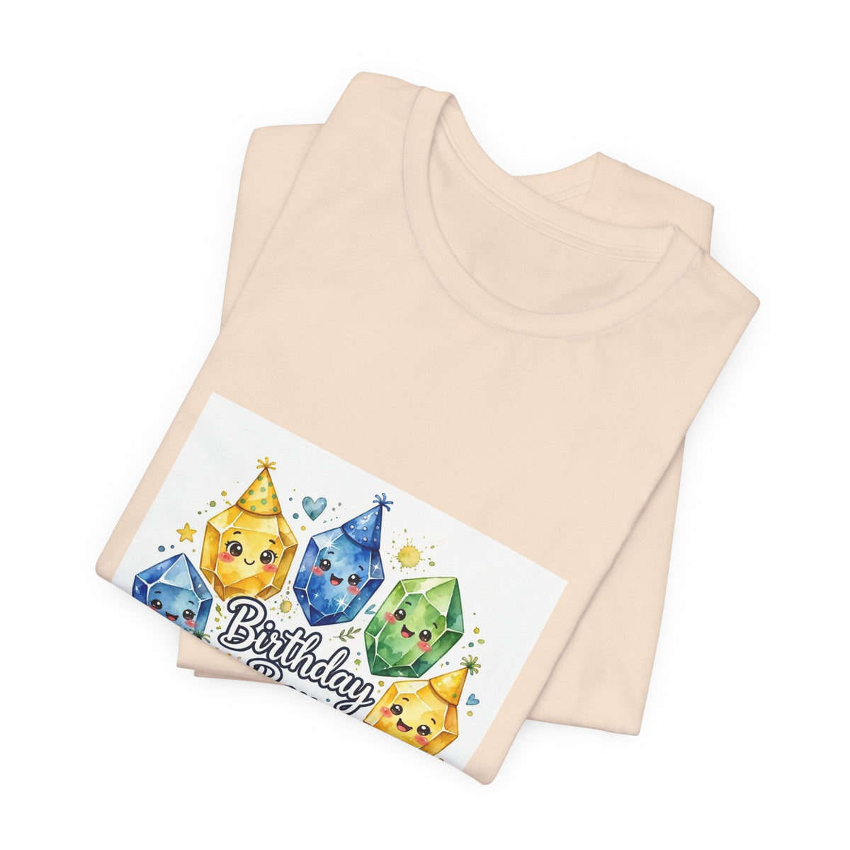 Birthday Boy Crystal Party T-Shirt | Sandy Neutrals & Oranges