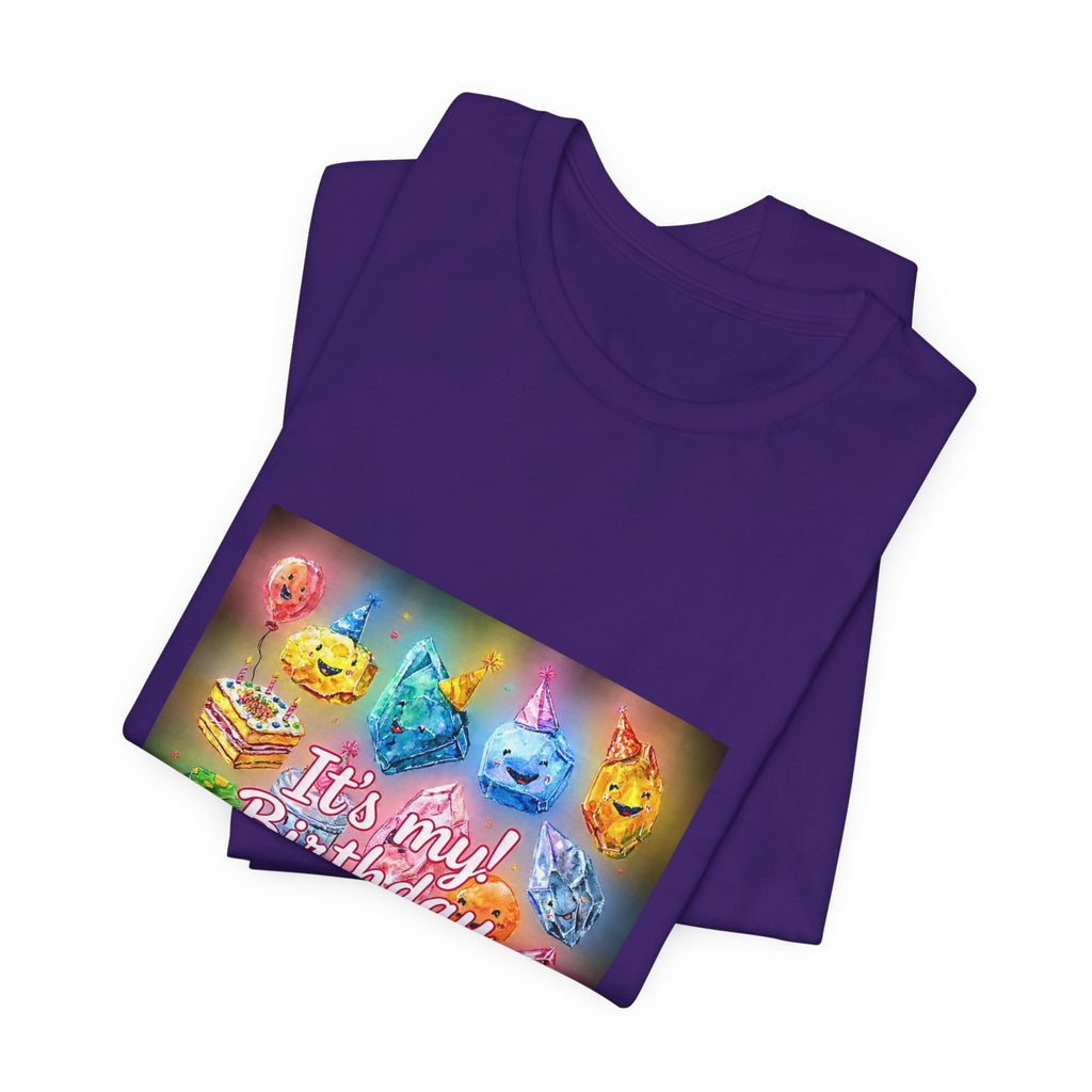 It's My Birthday Crystal Party T-Shirt | Royal, Navy & Purple