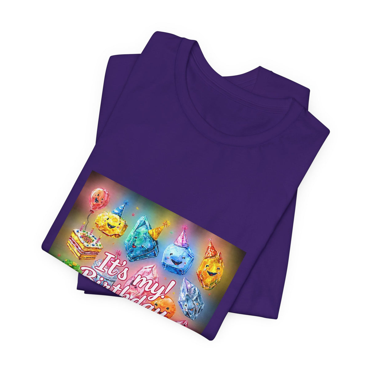 It's My Birthday Crystal Party T-Shirt | Royal, Navy & Purple