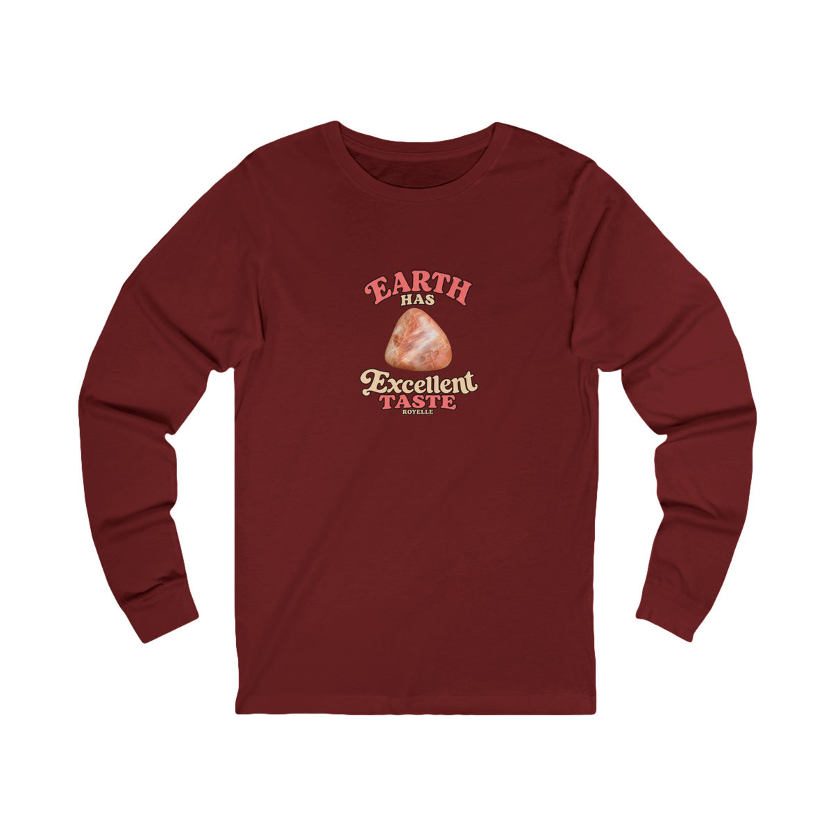Earth Has Excellent Taste — Peach Moonstone Long Sleeve Tee