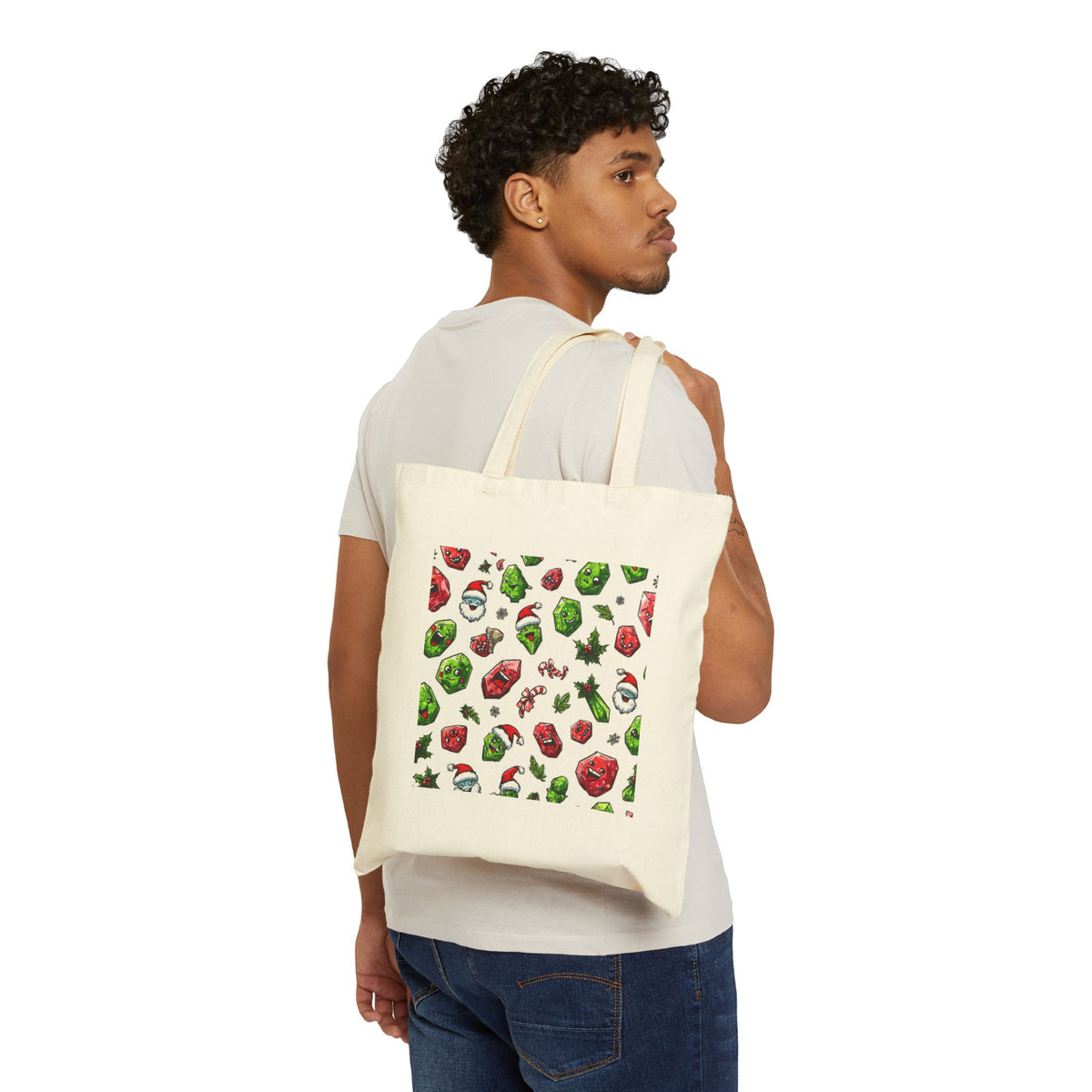 Christmas Crystal Cheer Canvas Tote