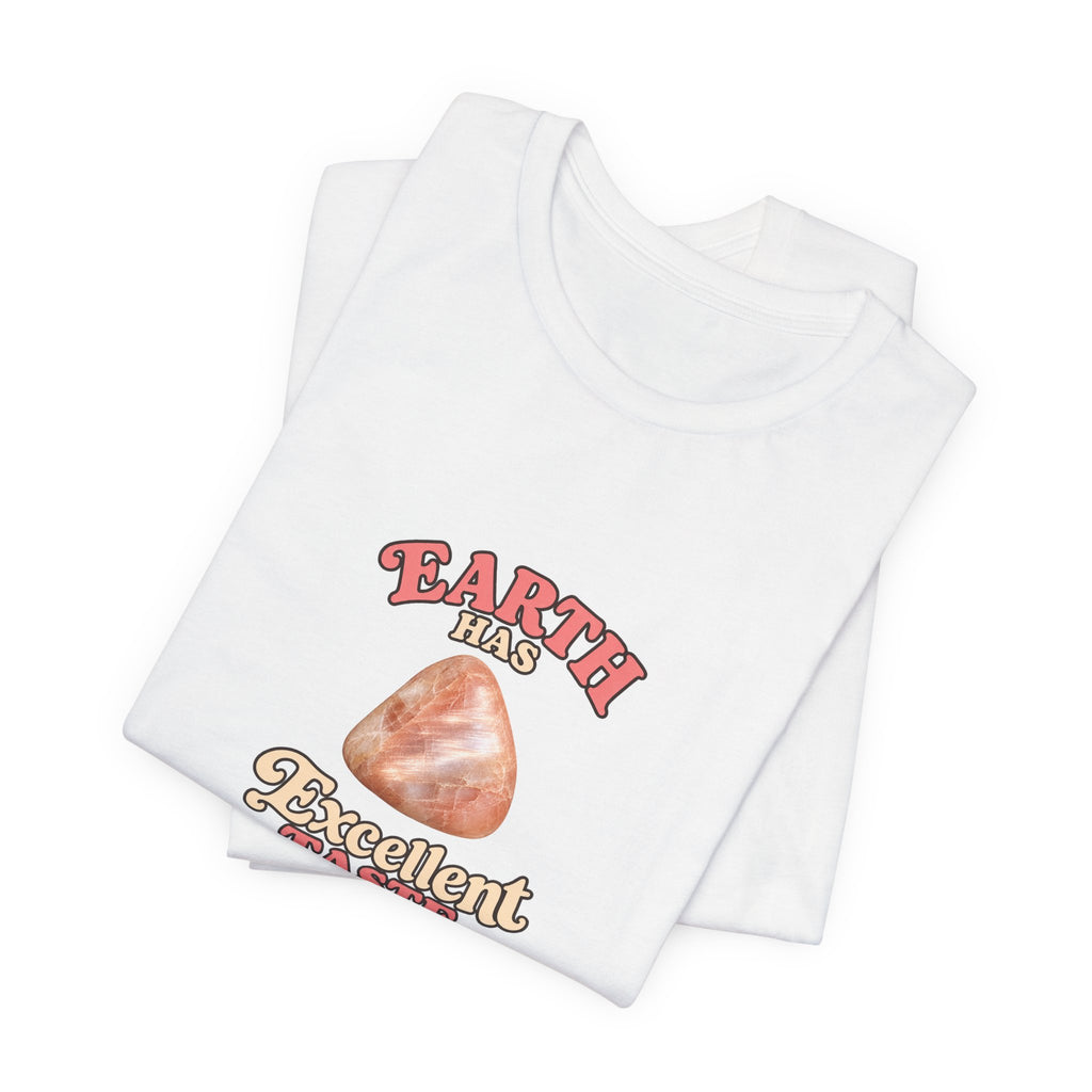 Earth Has Excellent Taste — Peach Moonstone Tee | Light Neutrals