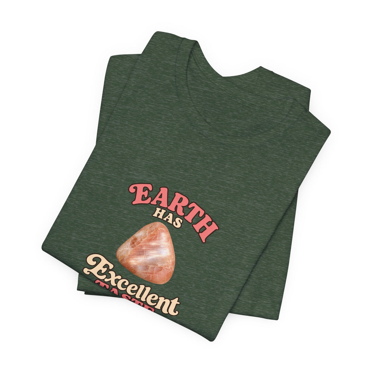 Earth Has Excellent Taste — Peach Moonstone Tee | Forest & Ocean