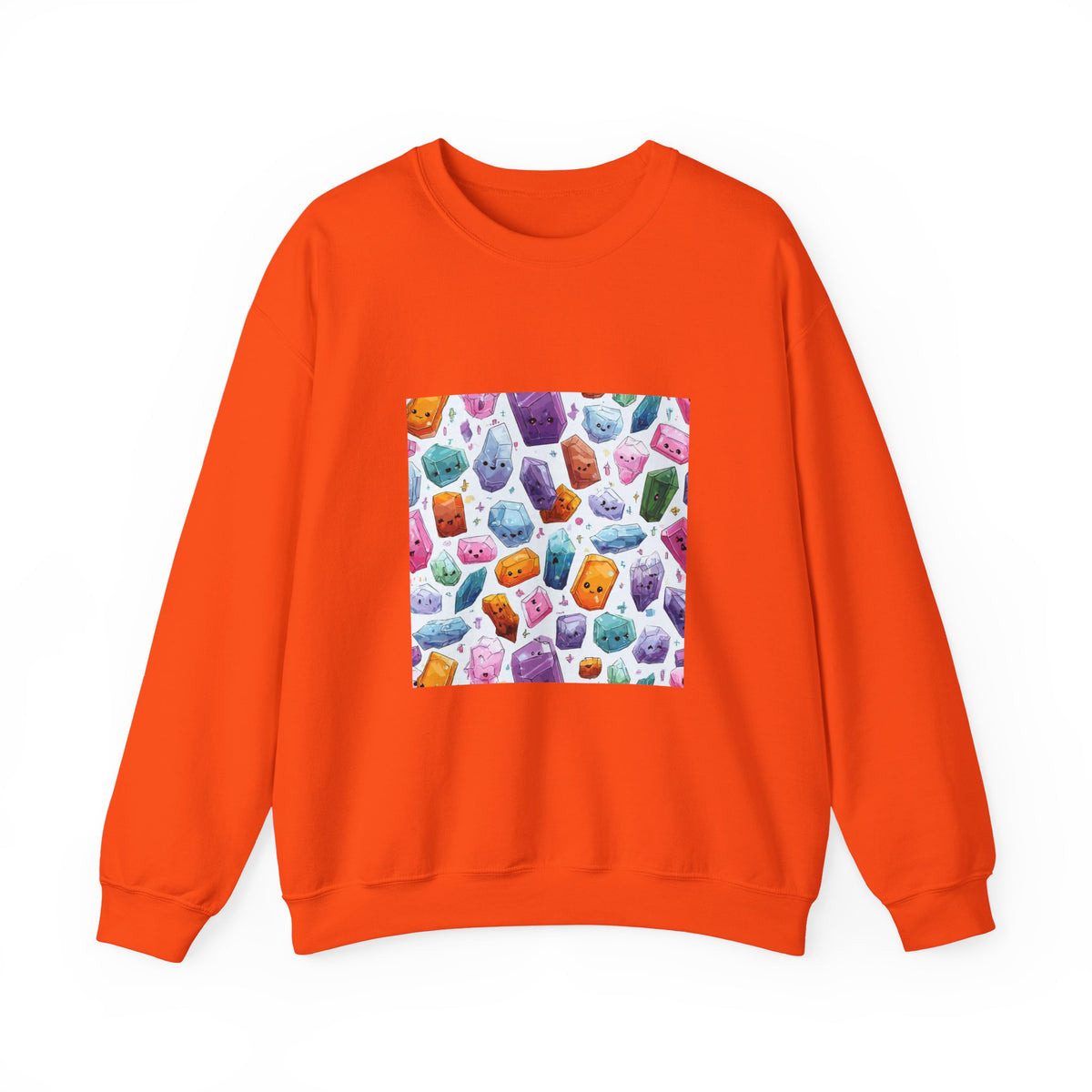 Pastel Crystal Friends Crewneck | Earth Tones & Brights