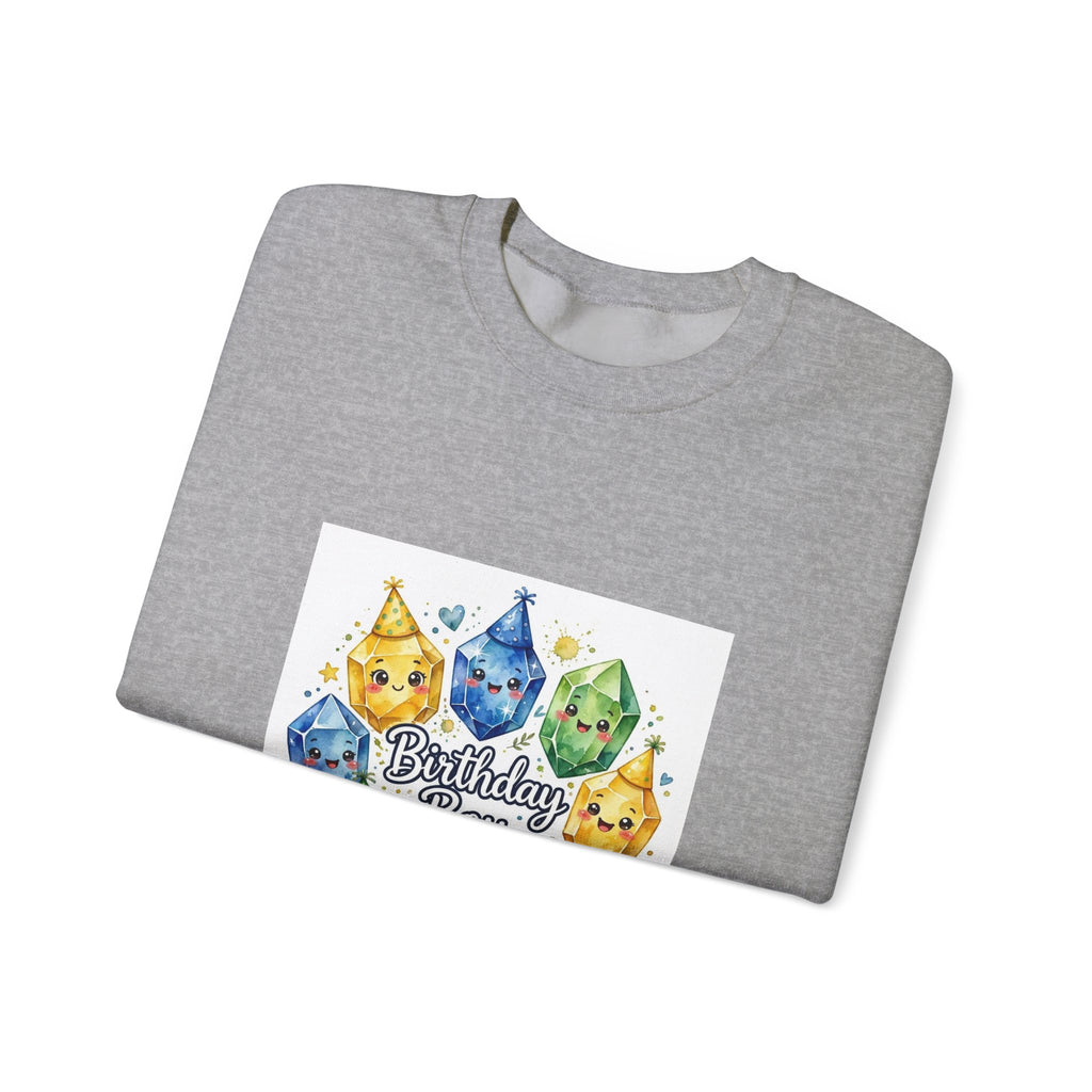 Birthday Boy Crystal Party Crewneck | Neutrals & Reds