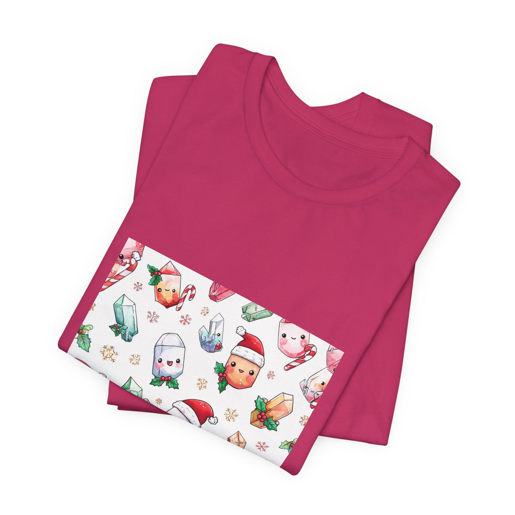 Pastel Christmas Crystal Friends T-Shirt | Pinks & Orchid