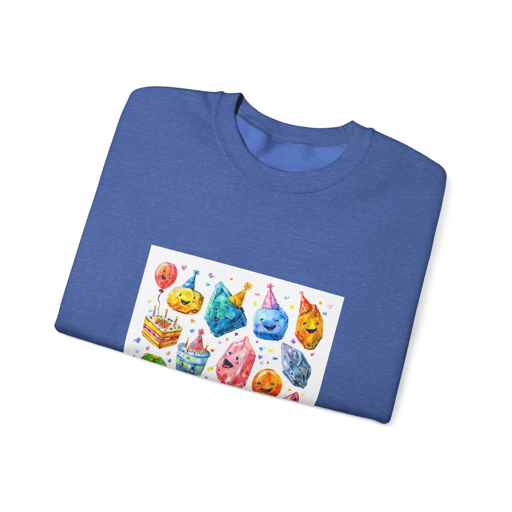 Crystal Birthday Party Crewneck | Blues, Purples & Pinks