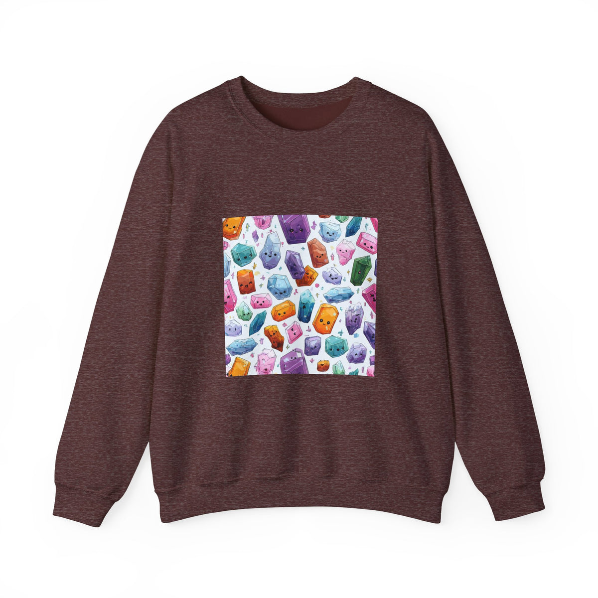 Pastel Crystal Friends Crewneck | Earth Tones & Brights