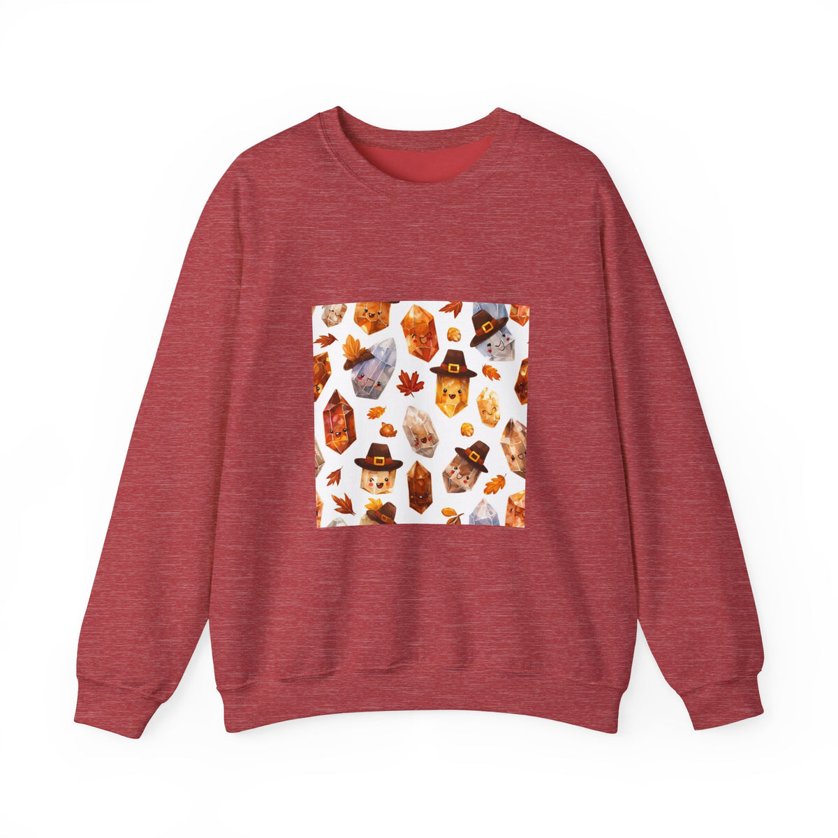 Thanksgiving Crystal Harvest Crewneck | Neutrals & Reds