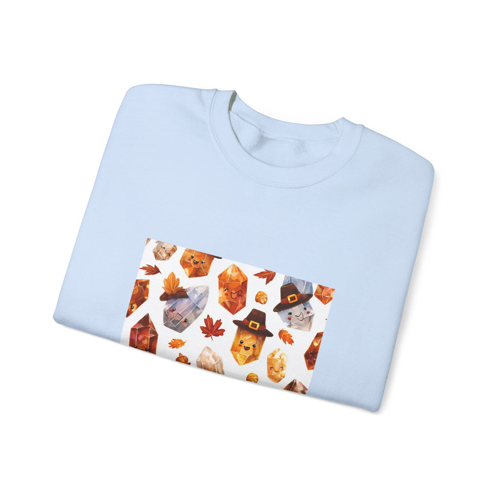 Thanksgiving Crystal Harvest Crewneck | Blues, Purples & Pinks